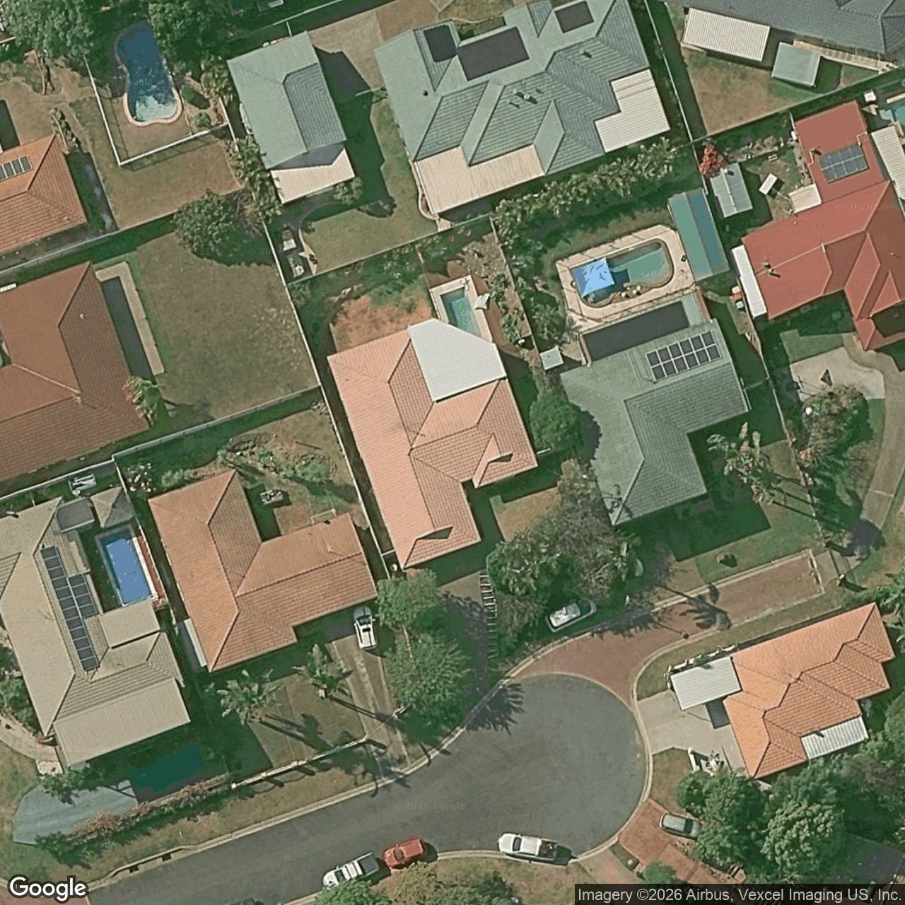 Aerial view of 6 Regal Court, Highland Park QLD 4211