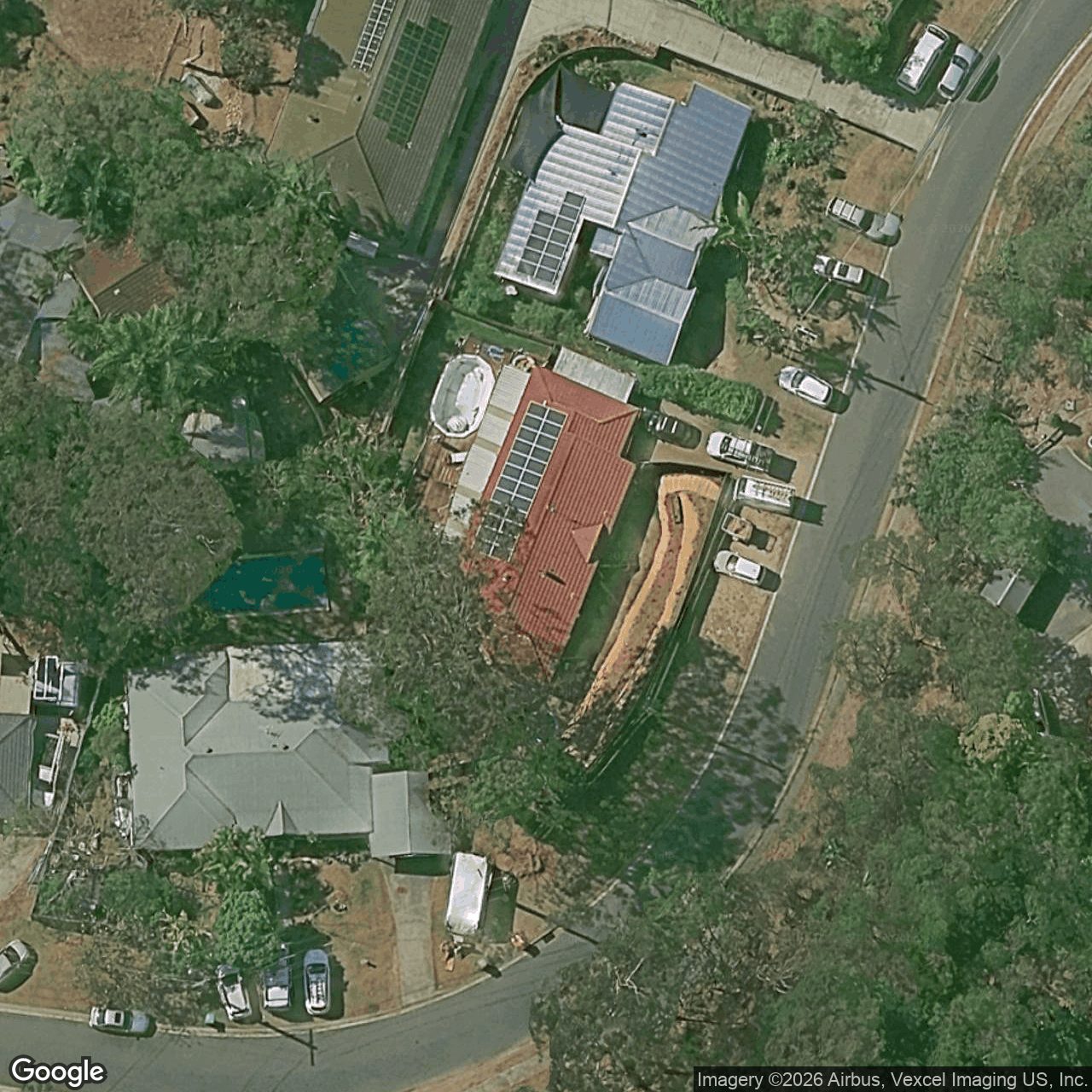 Aerial view of 29A Ben Lomond Drive, Highland Park QLD 4211