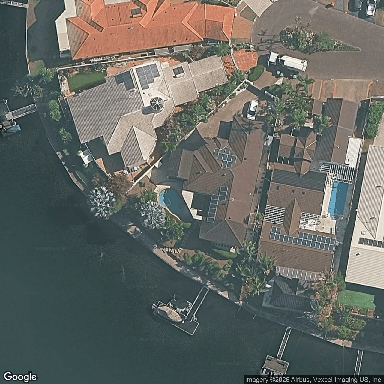 Aerial view of 14 Salamander Court, Mermaid Waters QLD 4218