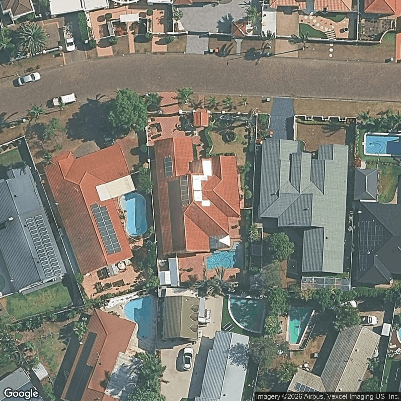 Aerial view of 10 Karabella Court, Mermaid Waters QLD 4218