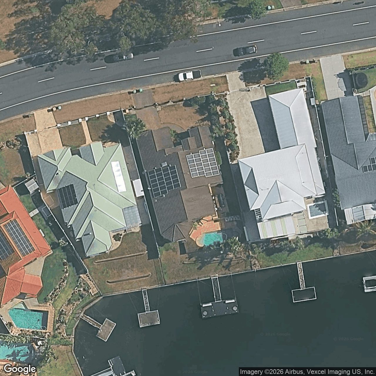 Aerial view of 44 Barrier Reef Drive, Mermaid Waters QLD 4218