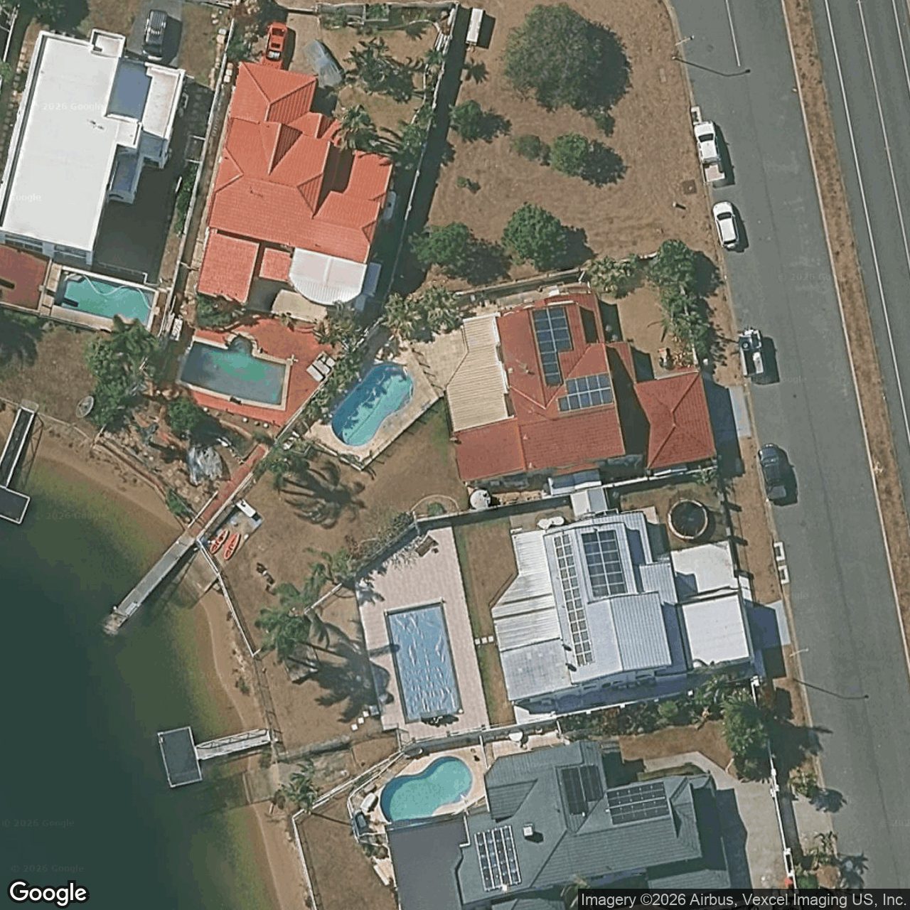 Aerial view of 263 Rio Vista Boulevard, Mermaid Waters QLD 4218