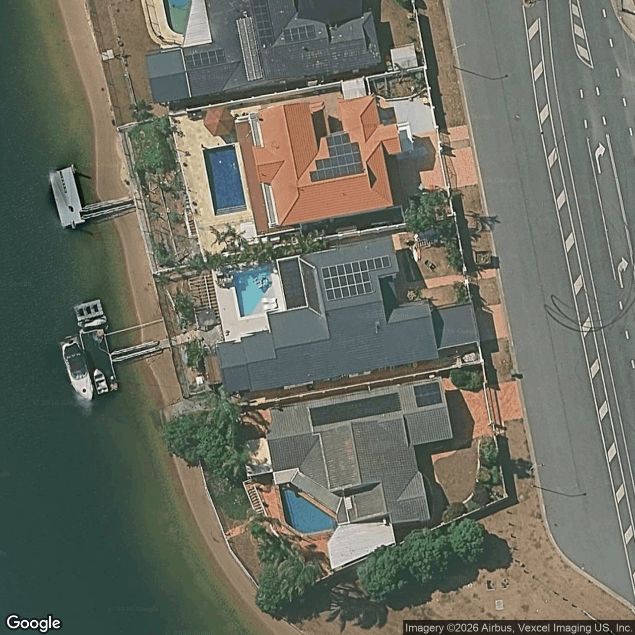 Aerial view of 275 Rio Vista Boulevard, Mermaid Waters QLD 4218