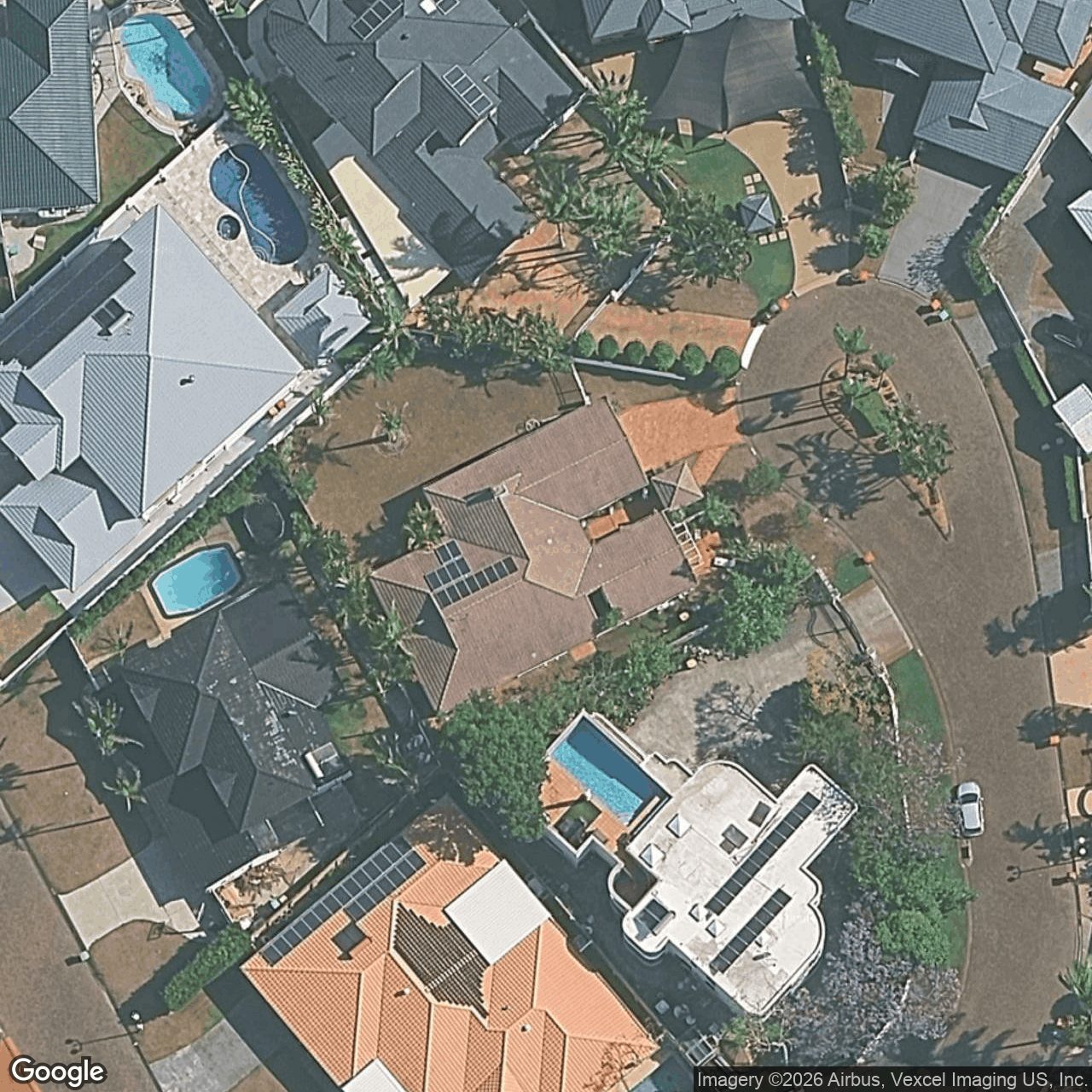 Aerial view of 32 Portobello Drive, Mermaid Waters QLD 4218