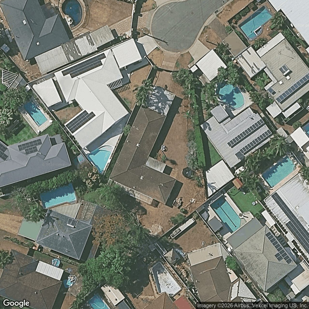 Aerial view of 9 Frascati Street, Mermaid Waters QLD 4218