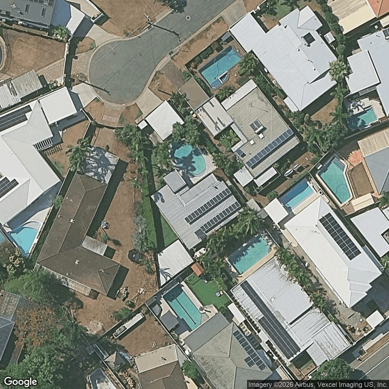 Aerial view of 7 Frascati Street, Mermaid Waters QLD 4218