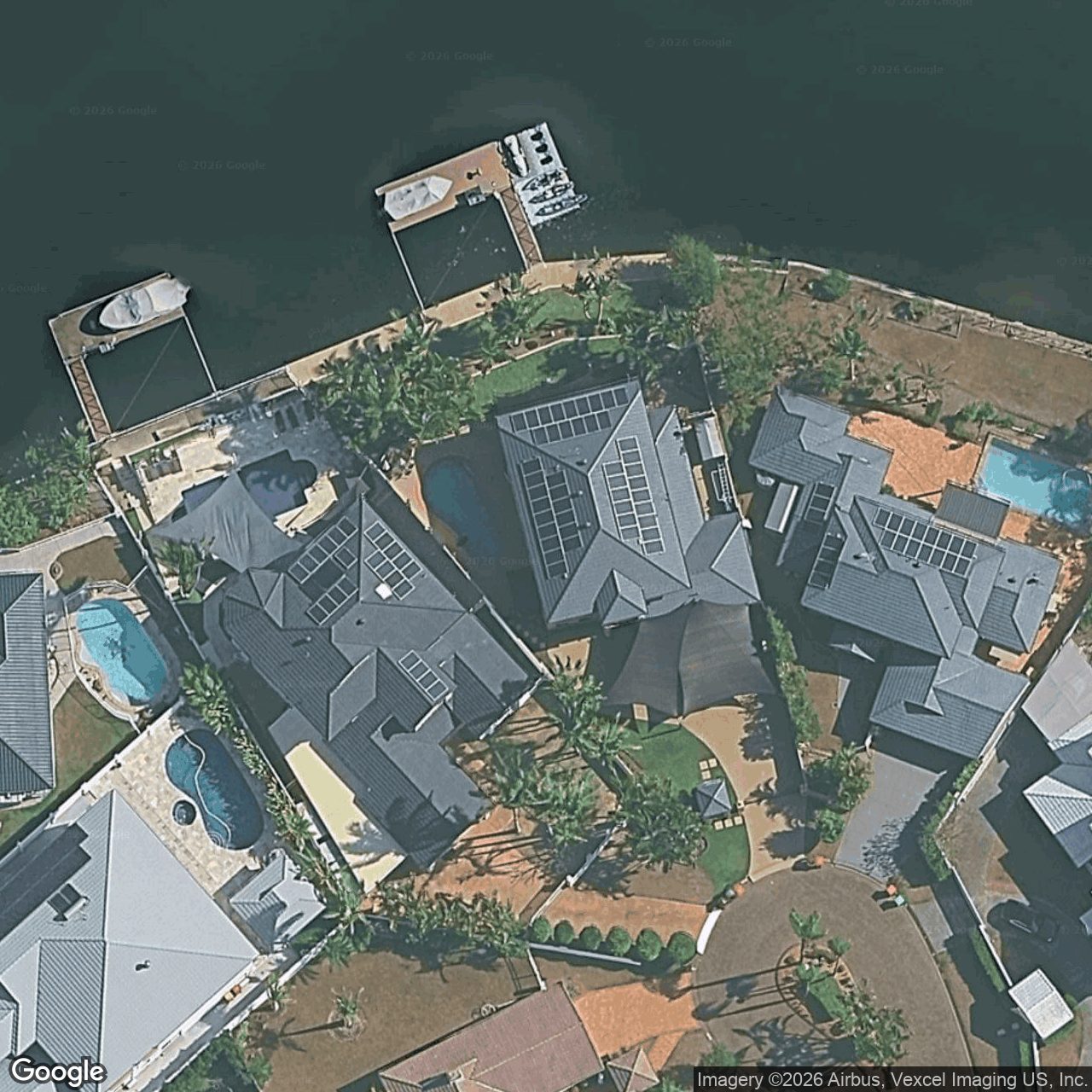 Aerial view of 36 Portobello Drive, Mermaid Waters QLD 4218