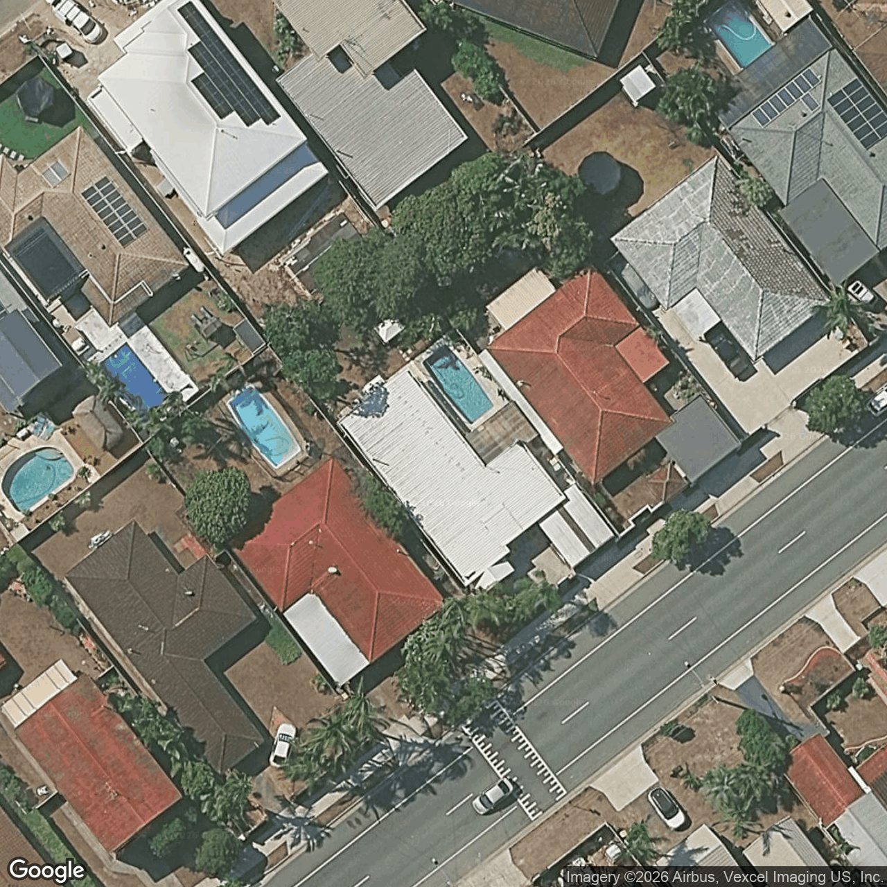 Aerial view of 55 Surfers Avenue, Mermaid Waters QLD 4218