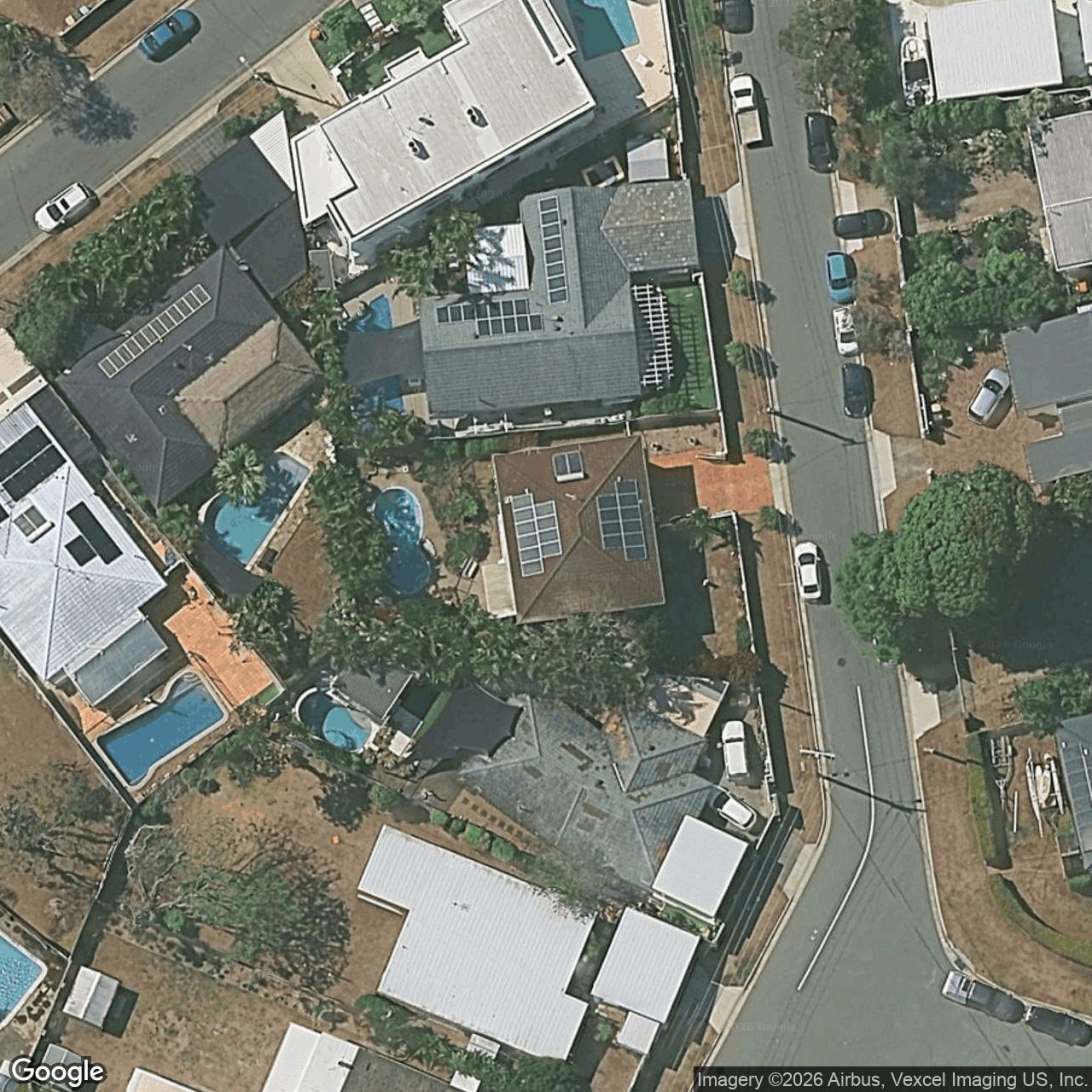 Aerial view of 12 Vatakoula Parade, Mermaid Waters QLD 4218