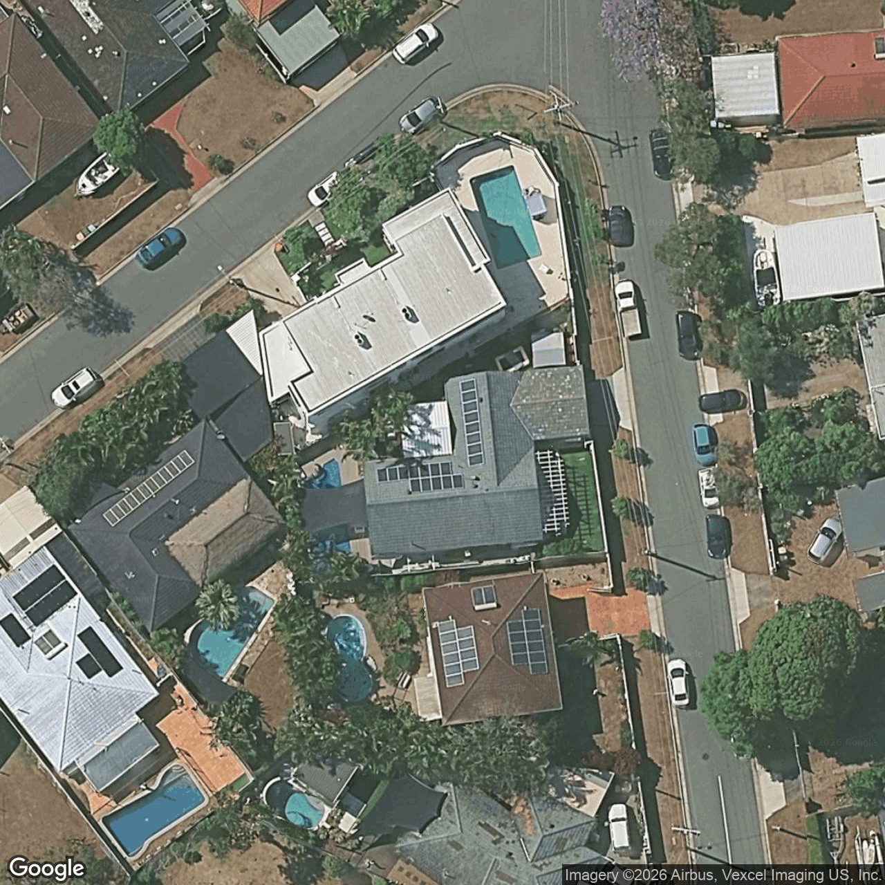 Aerial view of 10 Vatakoula Parade, Mermaid Waters QLD 4218