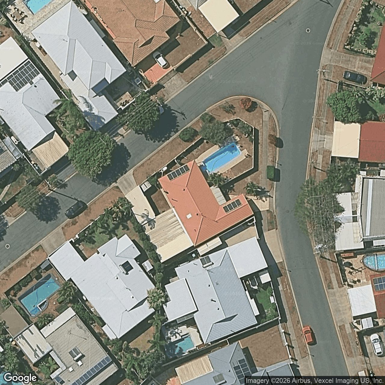 Aerial view of 8 Le Mans Drive, Mermaid Waters QLD 4218