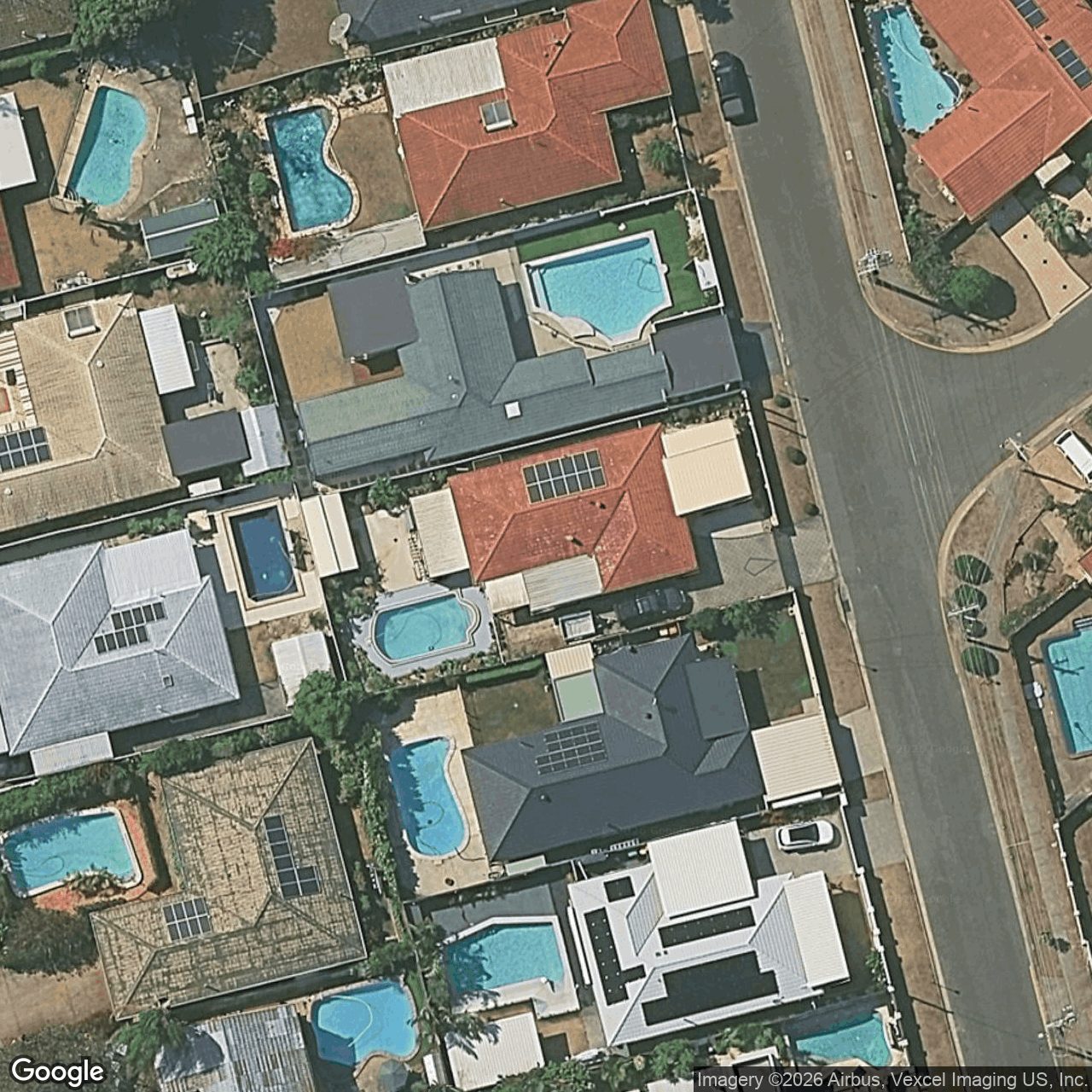 Aerial view of 83 Vatakoula Parade, Mermaid Waters QLD 4218
