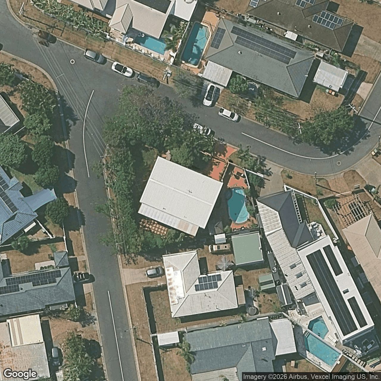 Aerial view of 51 Vatakoula Parade, Mermaid Waters QLD 4218