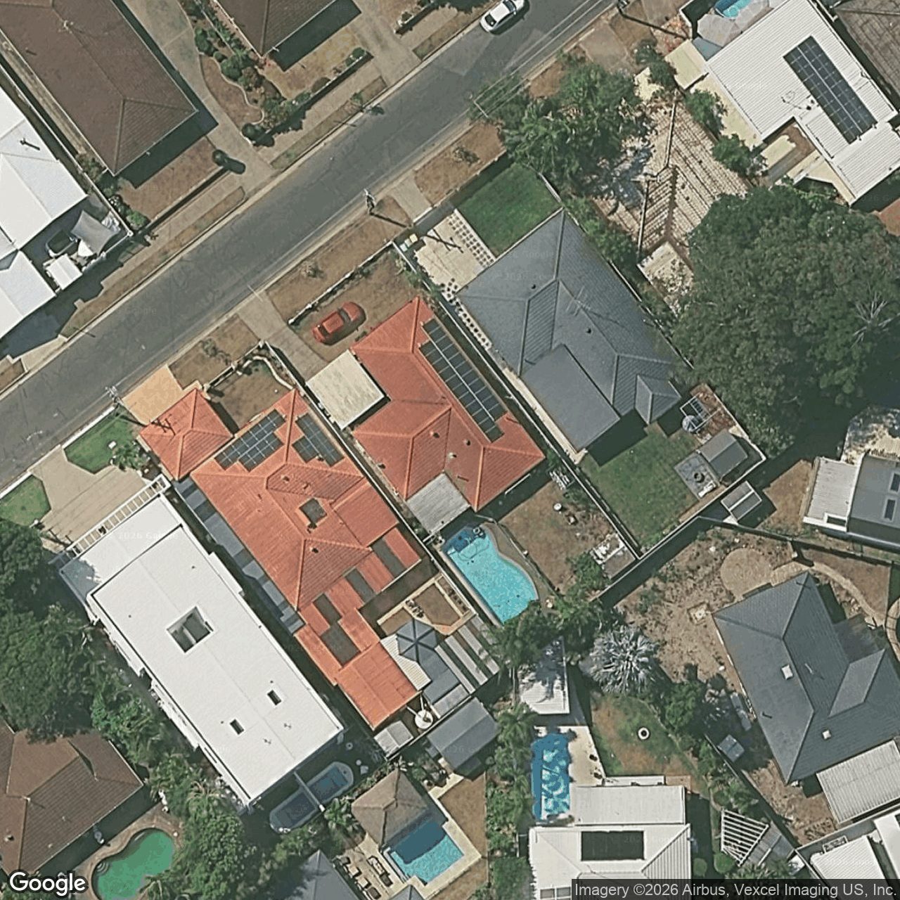Aerial view of 32 Bordeaux Parade, Mermaid Waters QLD 4218