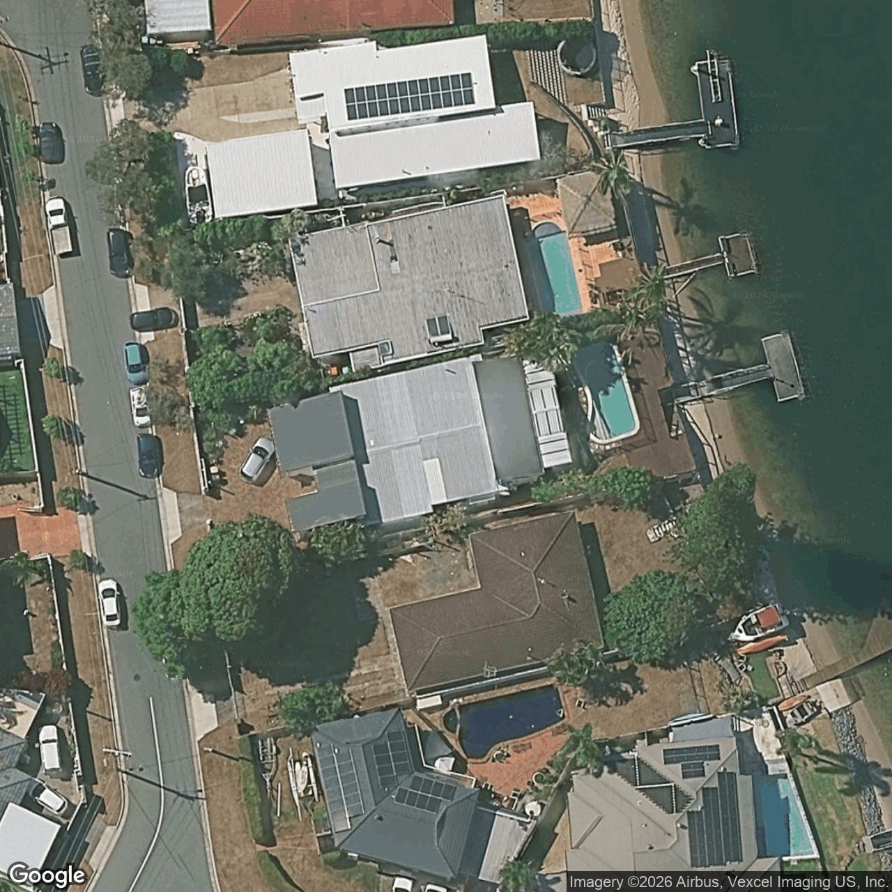 Aerial view of 23 Vatakoula Parade, Mermaid Waters QLD 4218