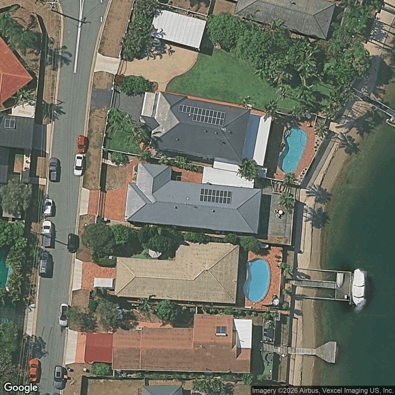 Aerial view of 9 Vatakoula Parade, Mermaid Waters QLD 4218