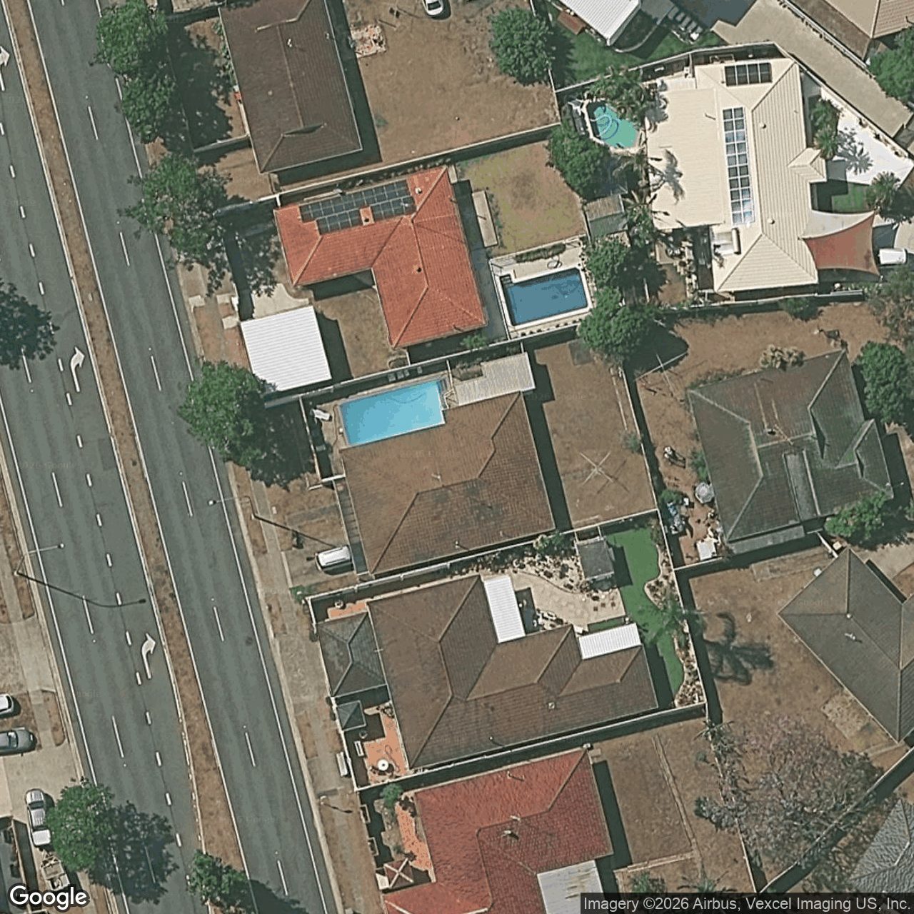 Aerial view of 106 Sunshine Boulevard, Mermaid Waters QLD 4218