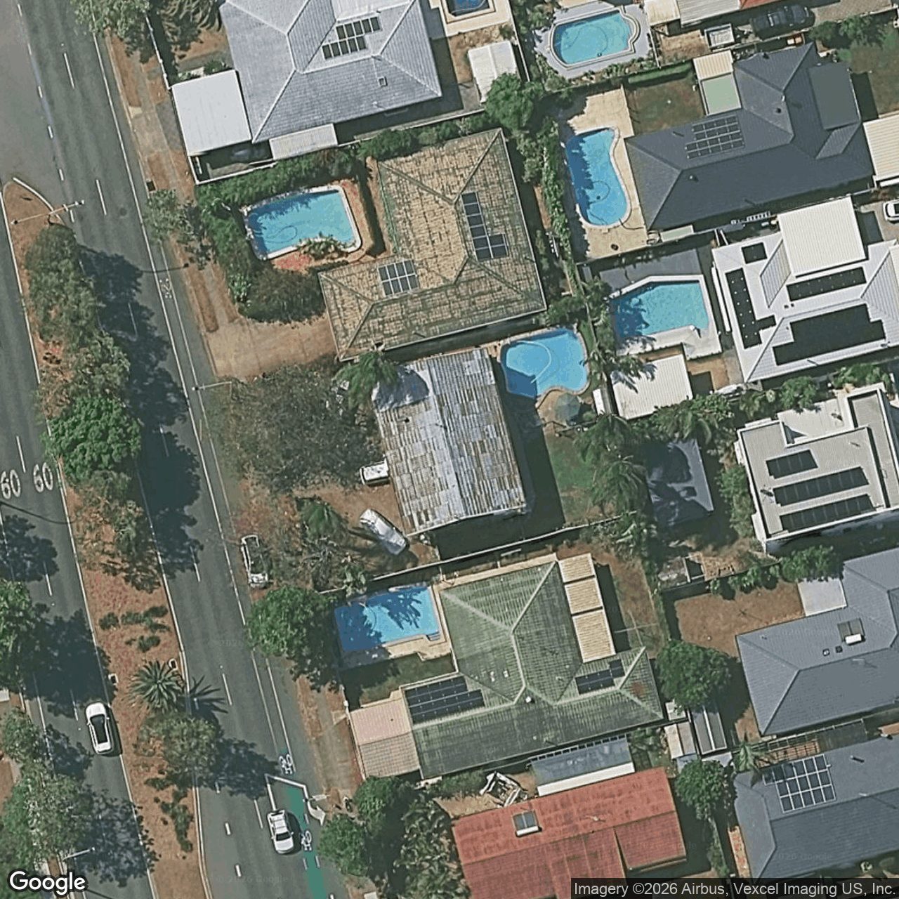 Aerial view of 132 Sunshine Boulevard, Mermaid Waters QLD 4218