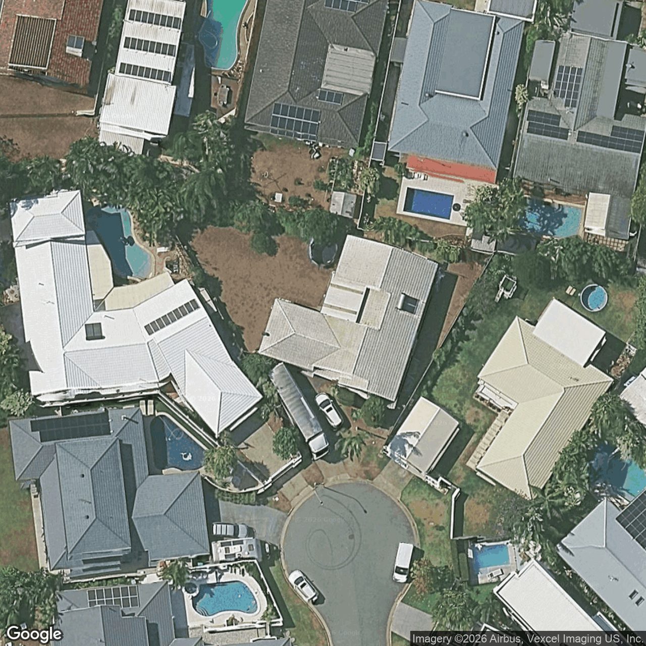 Aerial view of 5 Ondine Court, Mermaid Waters QLD 4218