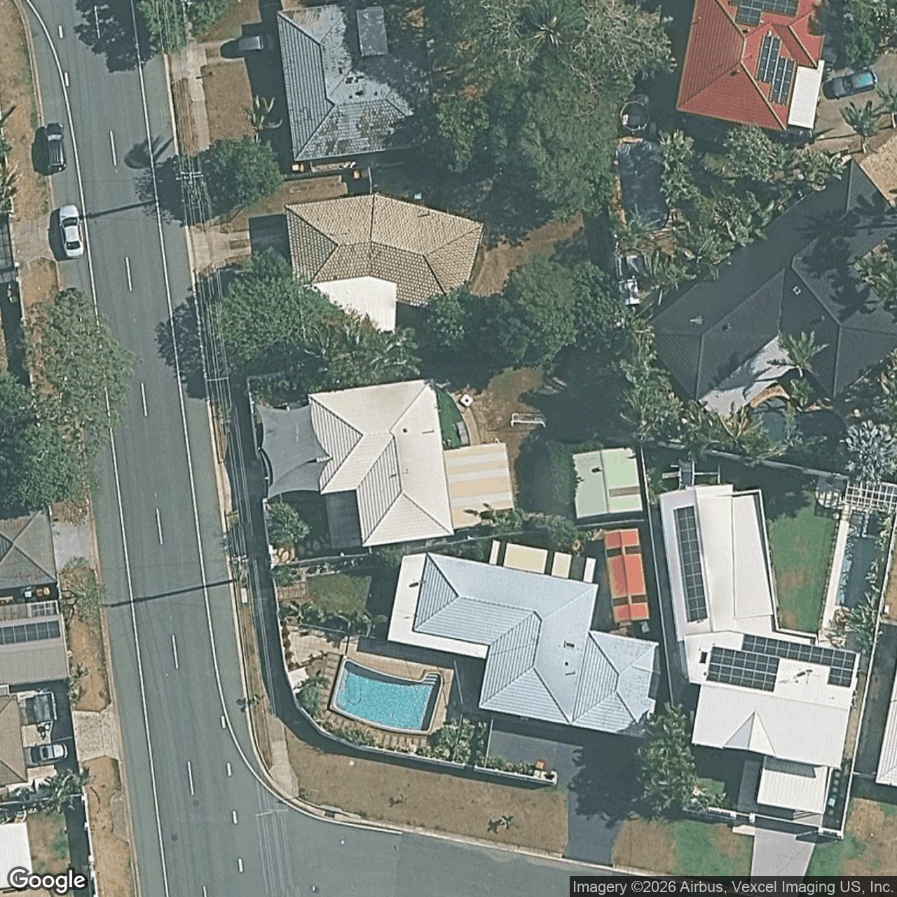 Aerial view of 55 Alec Avenue, Mermaid Waters QLD 4218