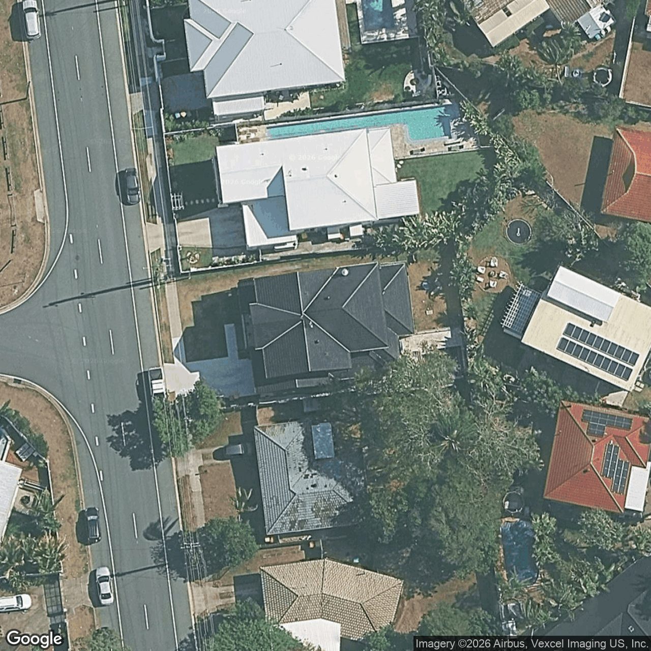 Aerial view of 61 Alec Avenue, Mermaid Waters QLD 4218