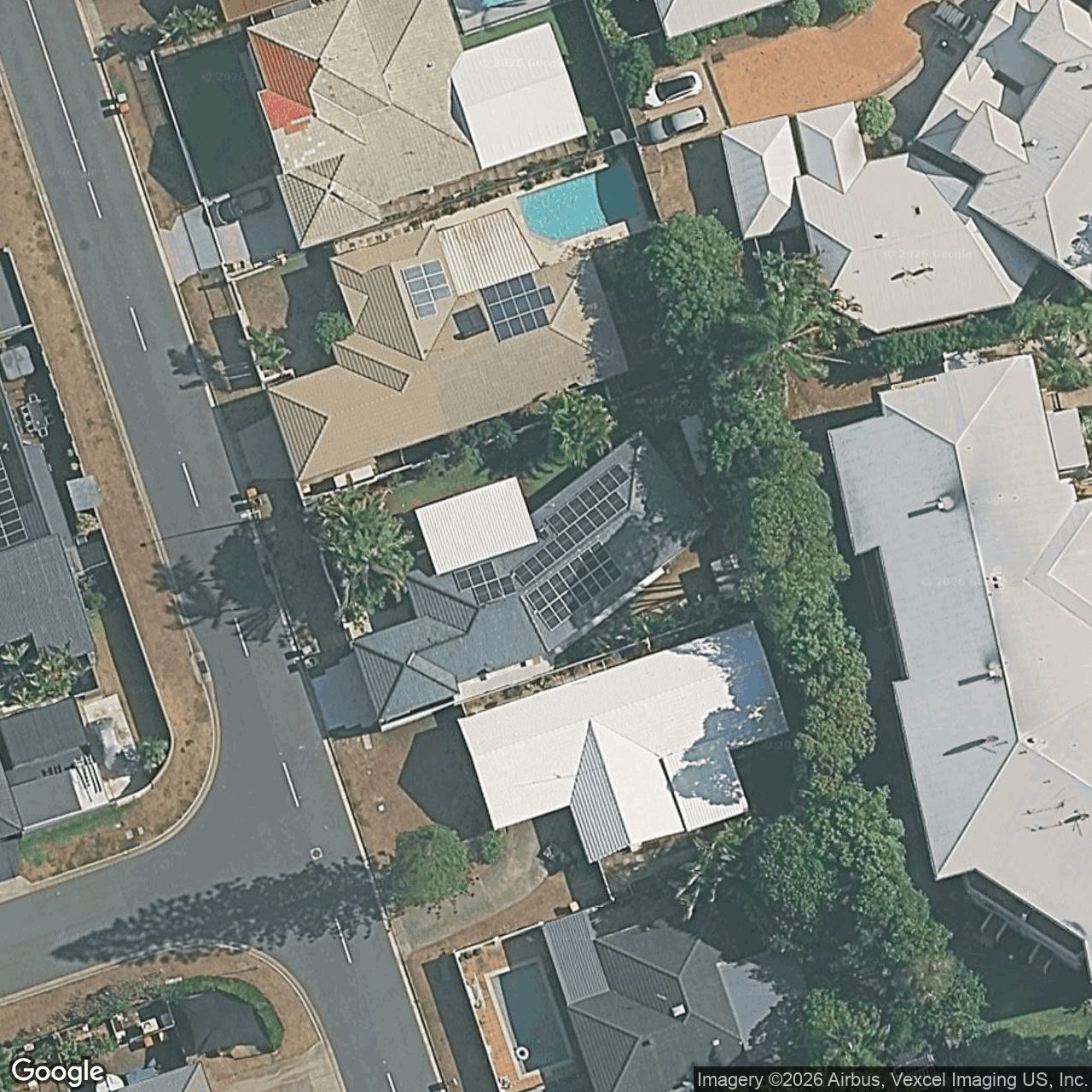 Aerial view of 43 Sovereign Drive, Mermaid Waters QLD 4218