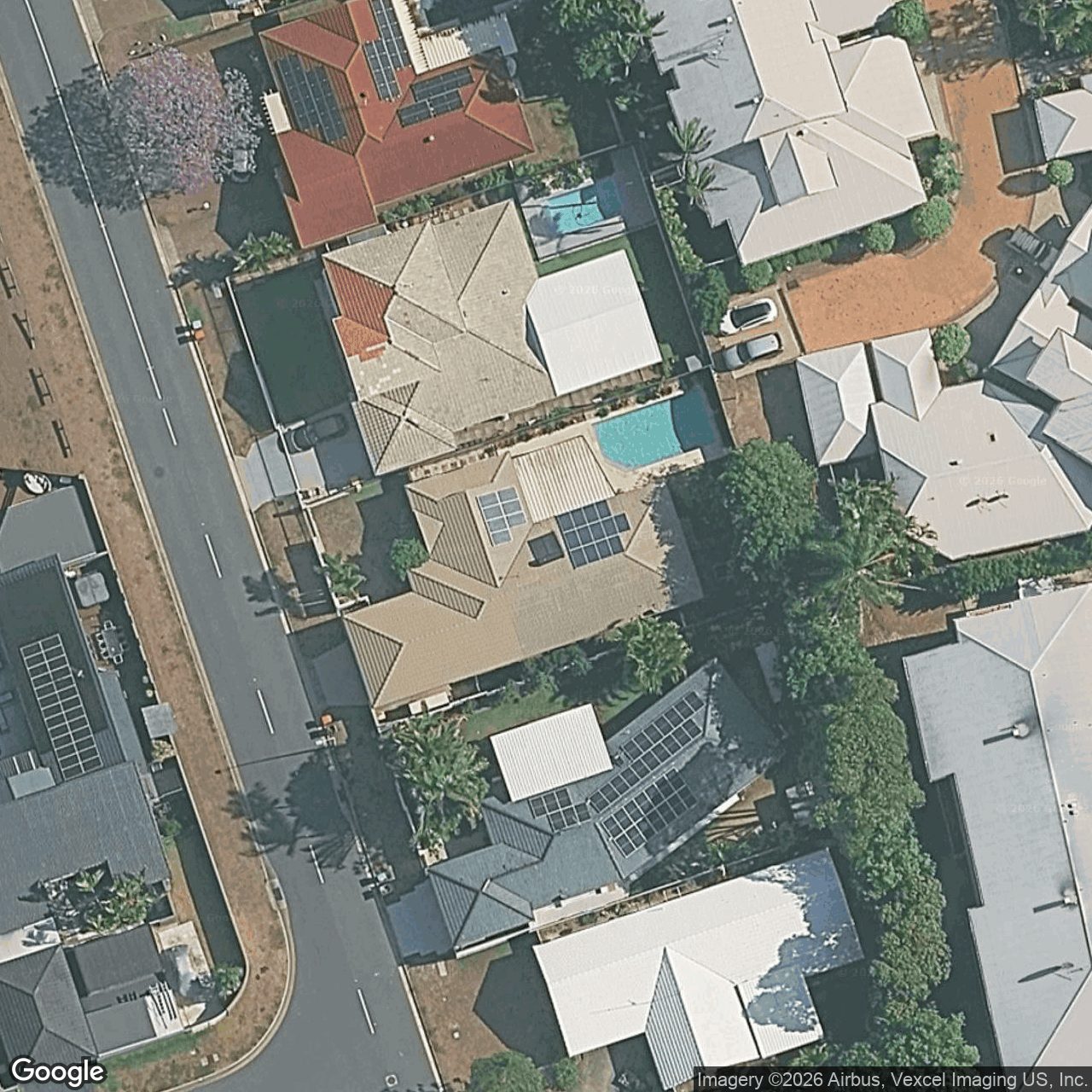 Aerial view of 45 Sovereign Drive, Mermaid Waters QLD 4218