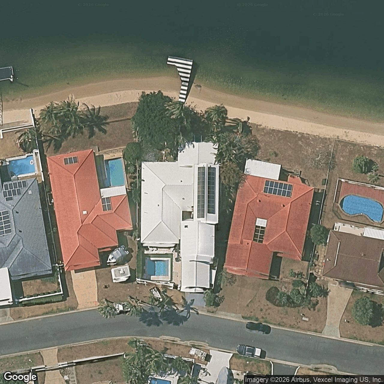Aerial view of 18 Weatherly Avenue, Mermaid Waters QLD 4218