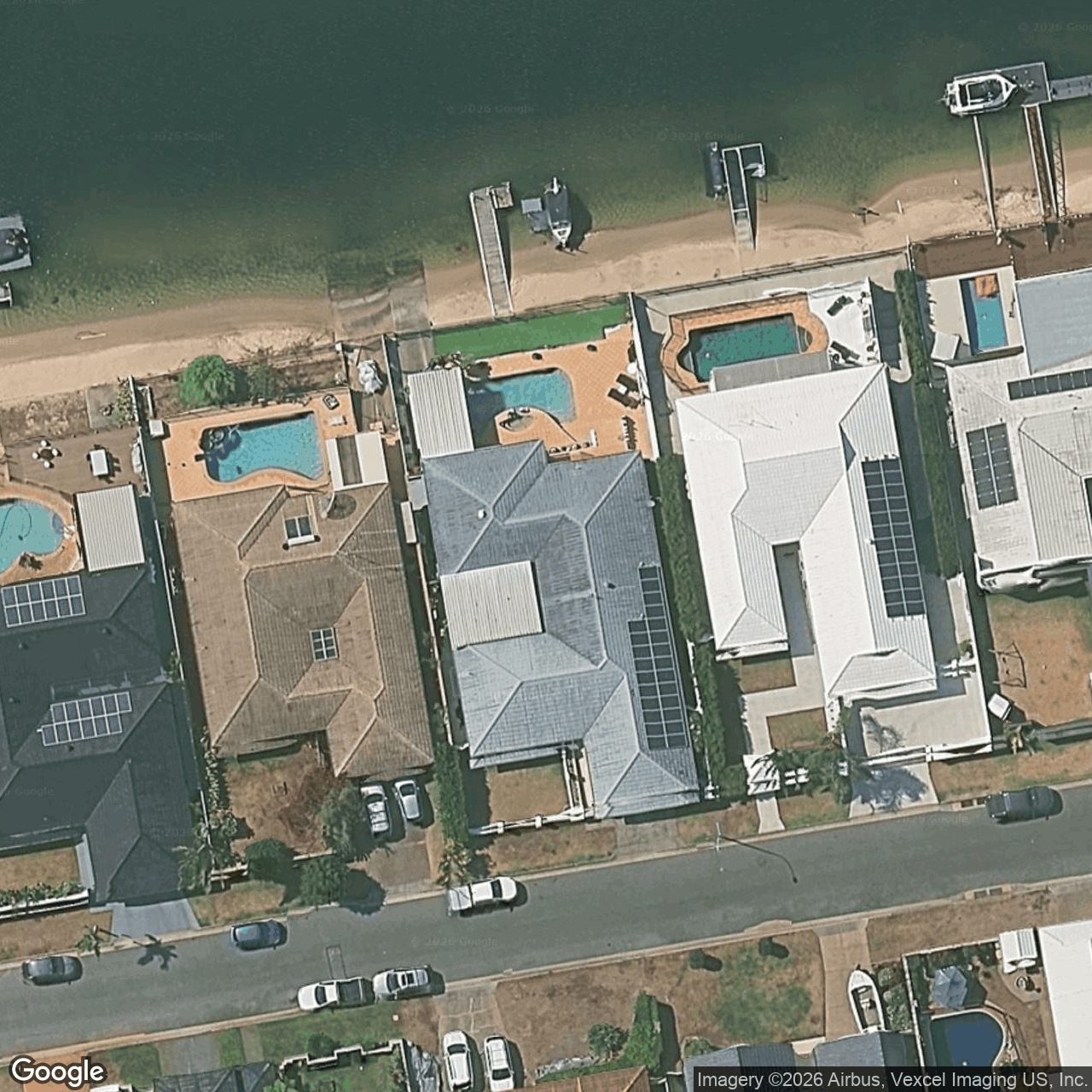 Aerial view of 8 Weatherly Avenue, Mermaid Waters QLD 4218