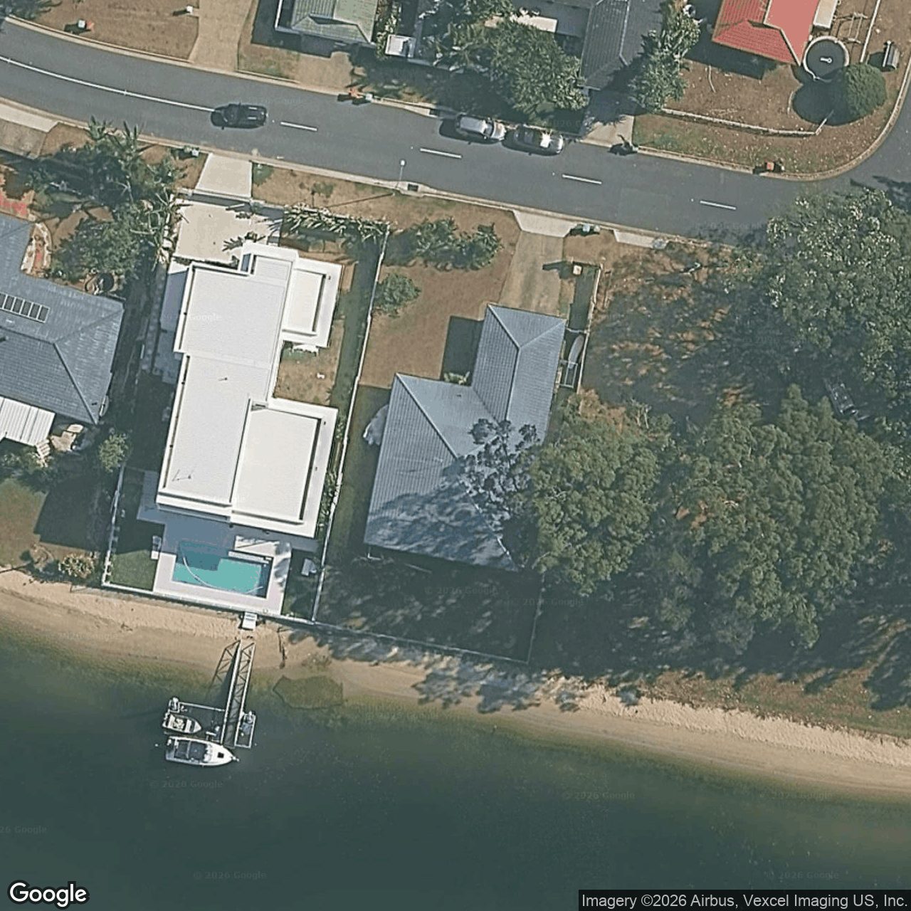 Aerial view of 60 Sovereign Drive, Mermaid Waters QLD 4218
