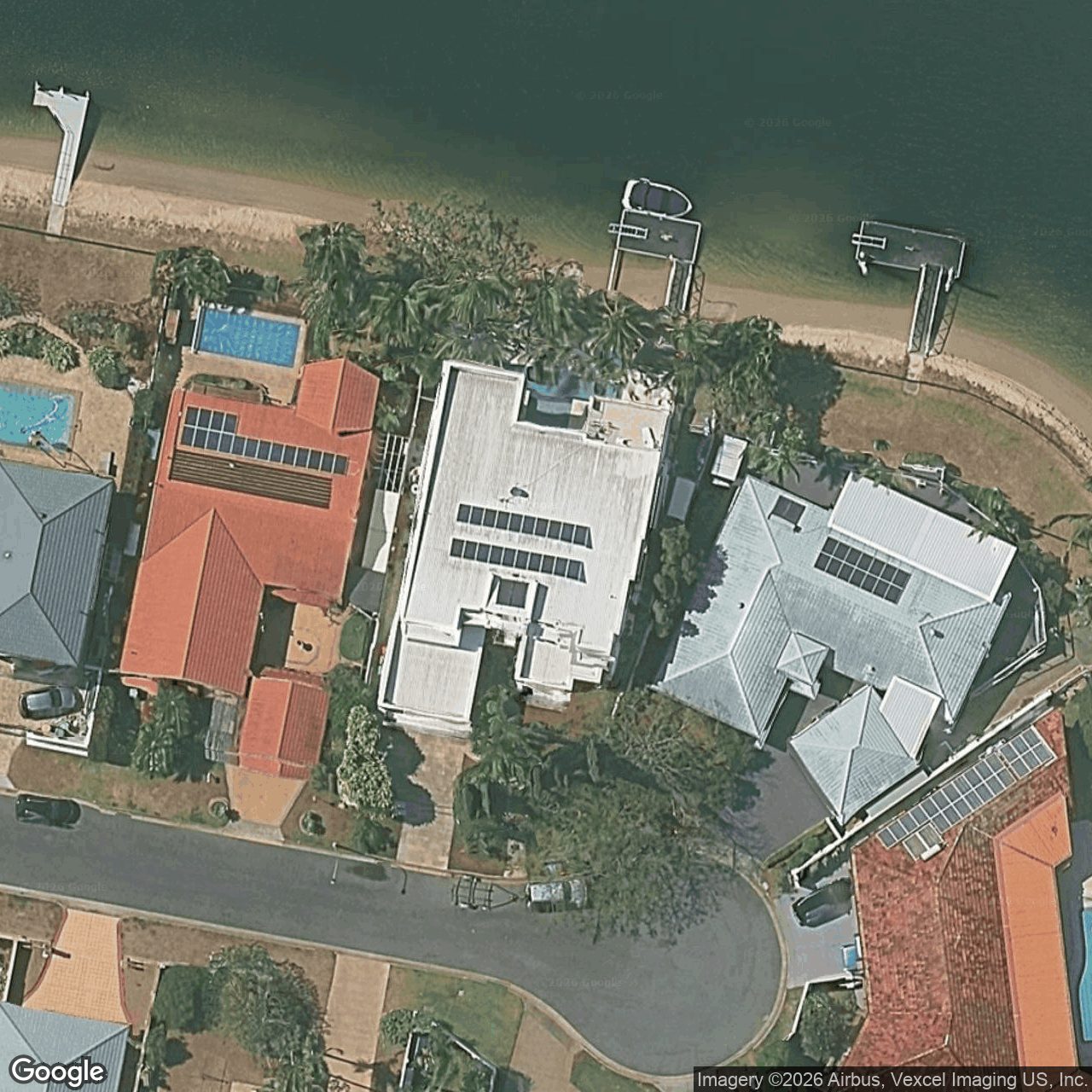 Aerial view of 34 Weatherly Avenue, Mermaid Waters QLD 4218