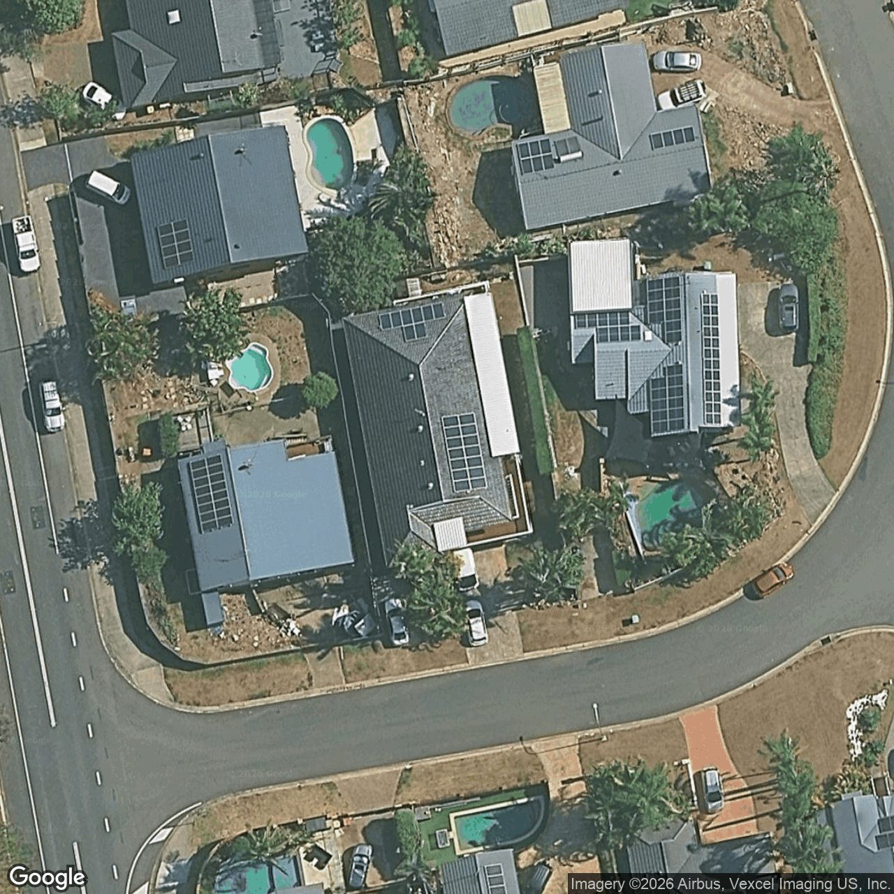 Aerial view of 4 Terrace Court, Merrimac QLD 4226