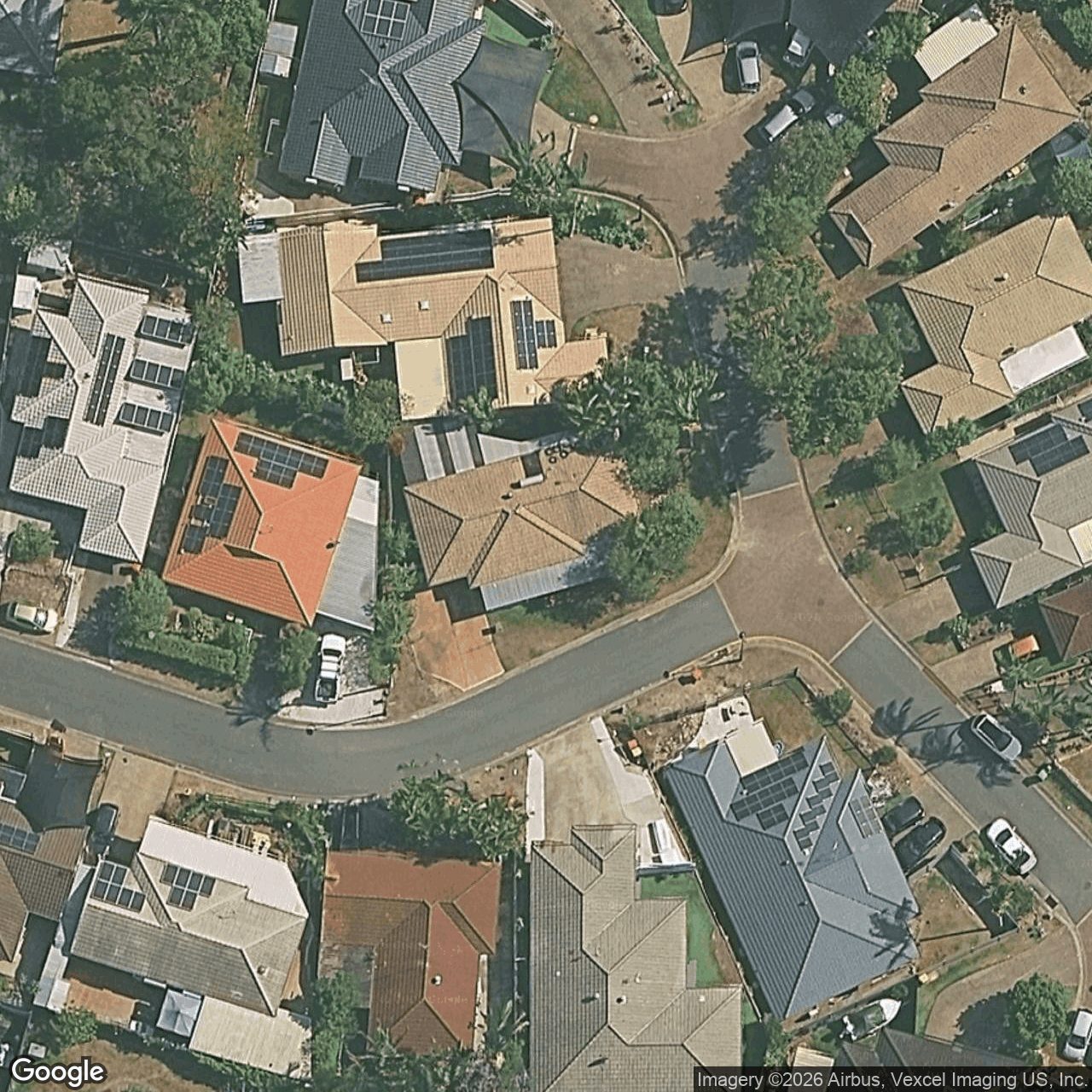 Aerial view of 16 Cabot Court, Merrimac QLD 4226