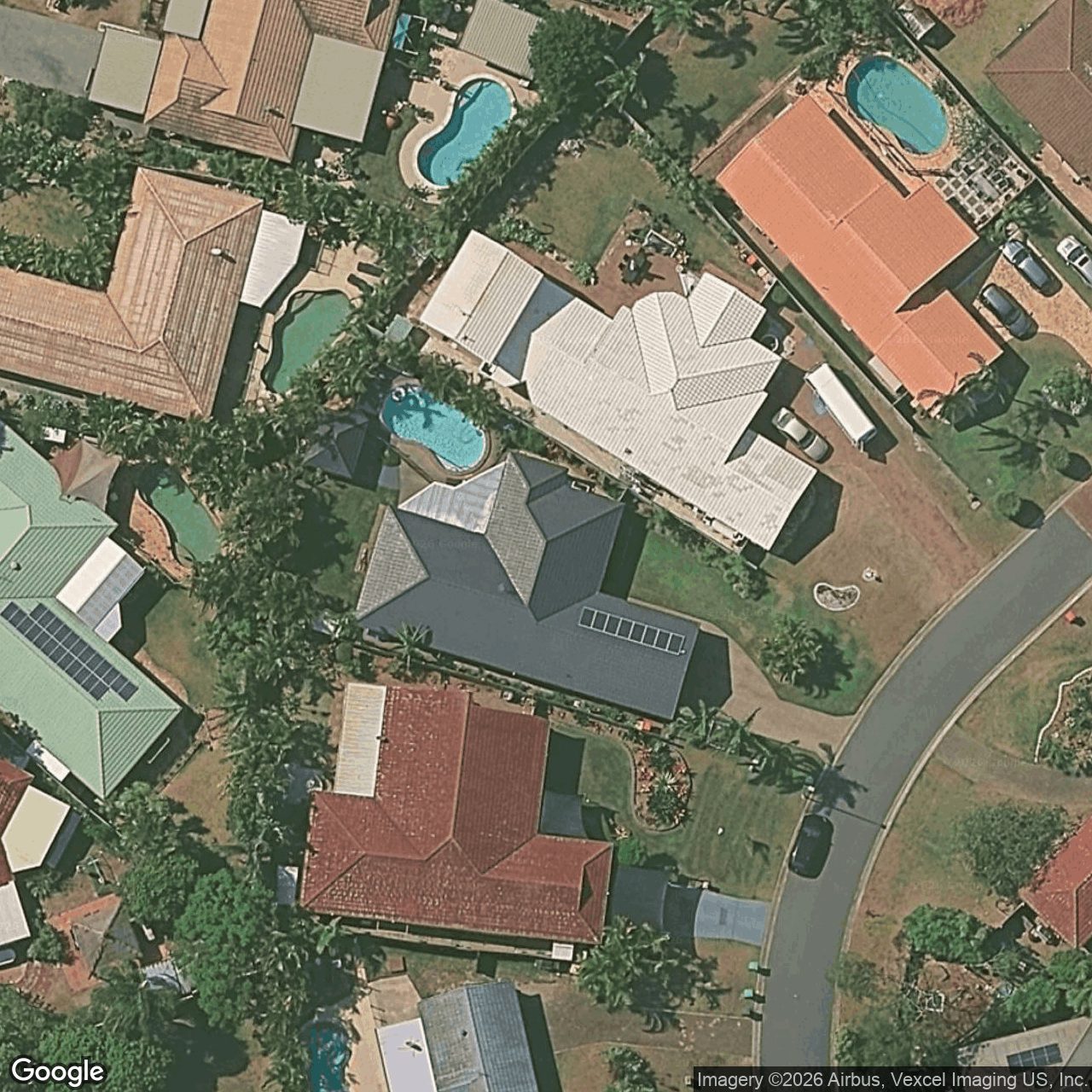 Aerial view of 8 Laggan Court, Merrimac QLD 4226