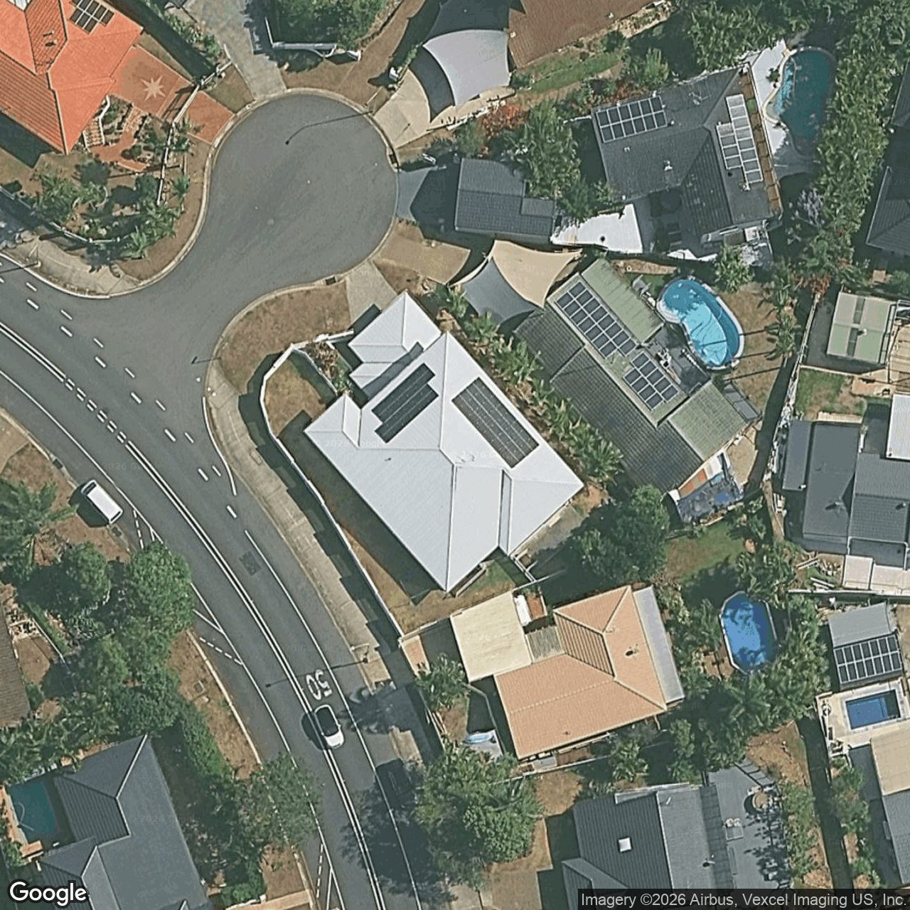 Aerial view of 1 Inlet Court, Merrimac QLD 4226