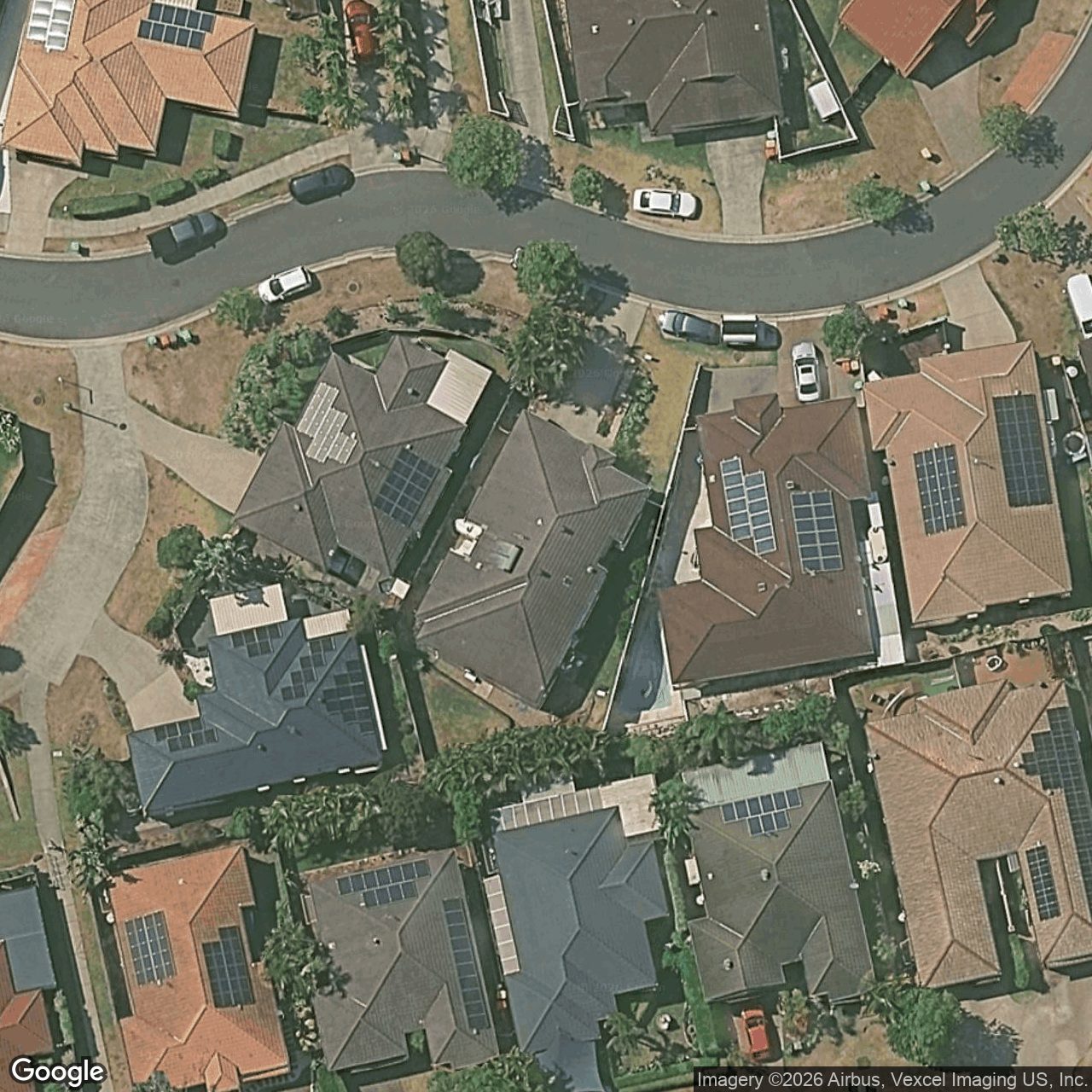 Aerial view of 54 Merrilaine Crescent, Merrimac QLD 4226