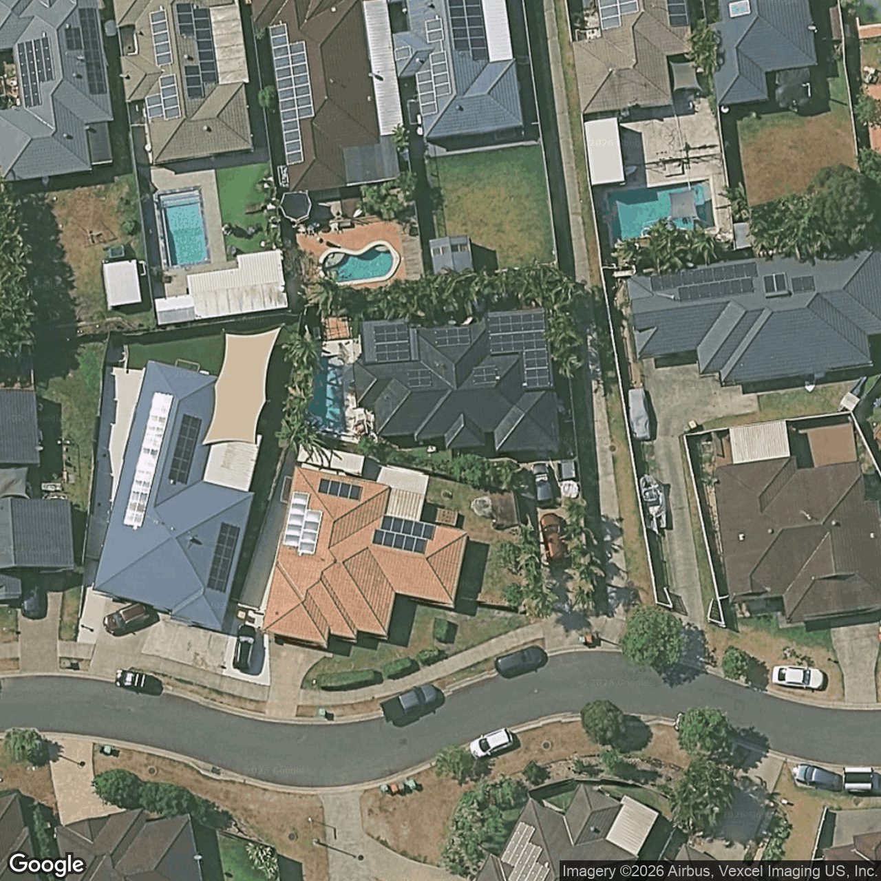 Aerial view of 45 Merrilaine Crescent, Merrimac QLD 4226