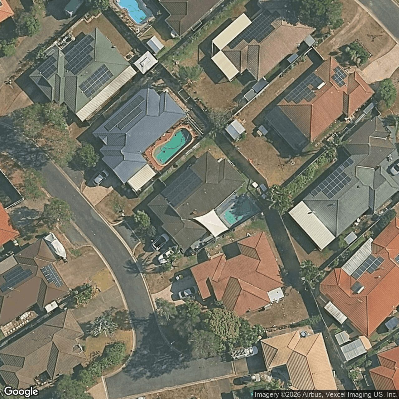 Aerial view of 16 Rushton Court, Merrimac QLD 4226