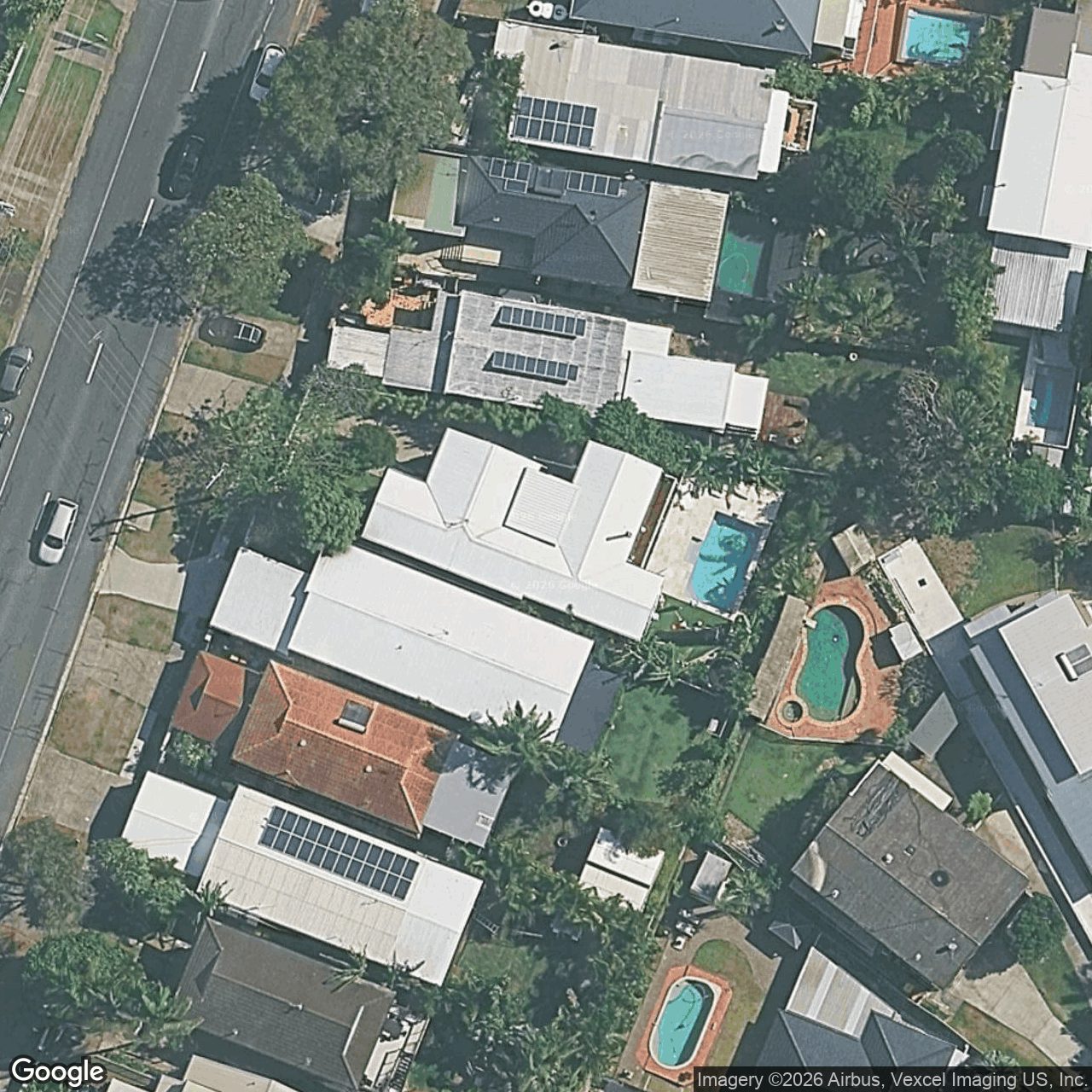 Aerial view of 42 Hillcrest Parade, Miami QLD 4220