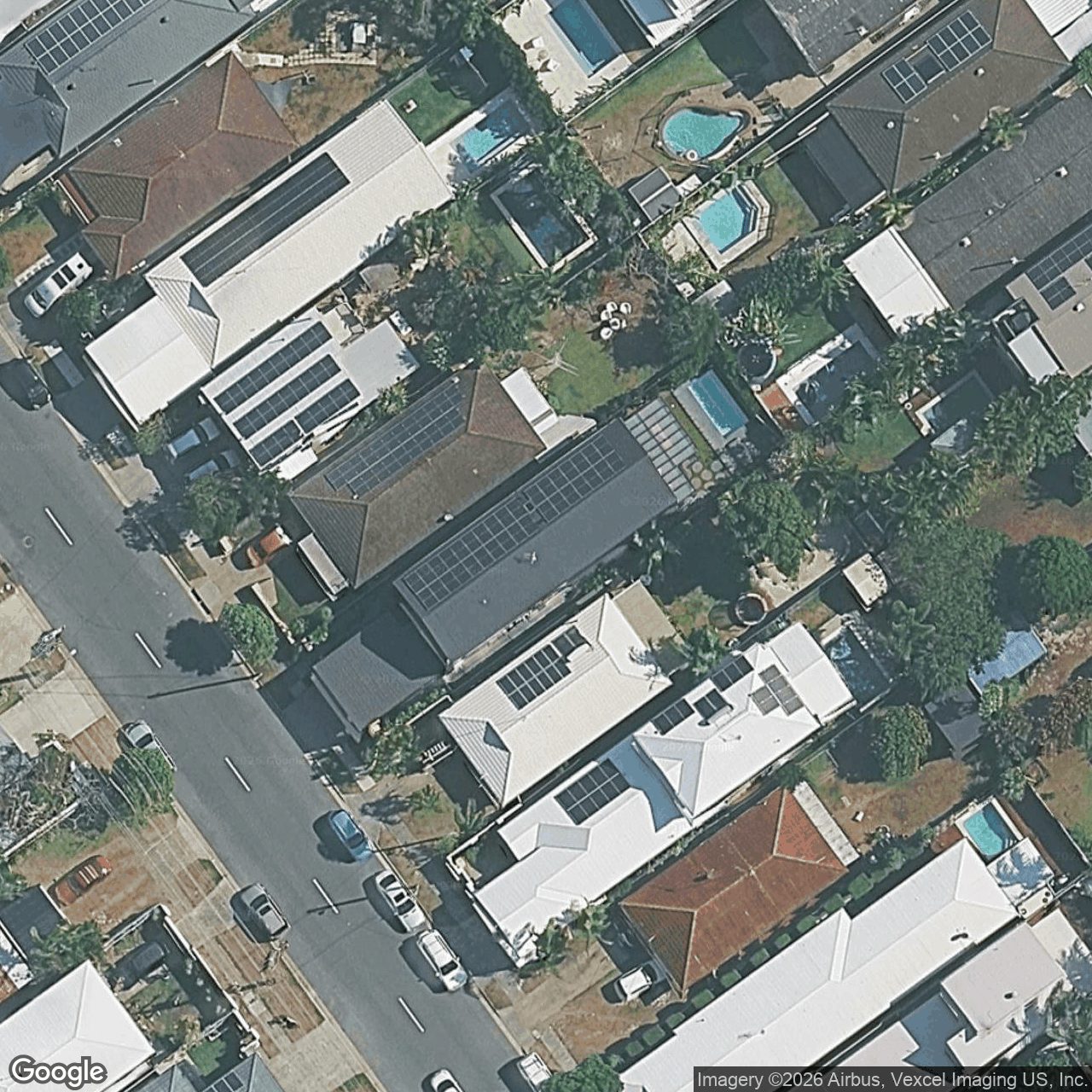 Aerial view of 143 Nobby Parade, Miami QLD 4220