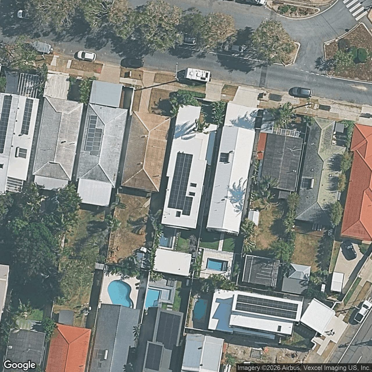 Aerial view of 10 Paradise Avenue, Miami QLD 4220