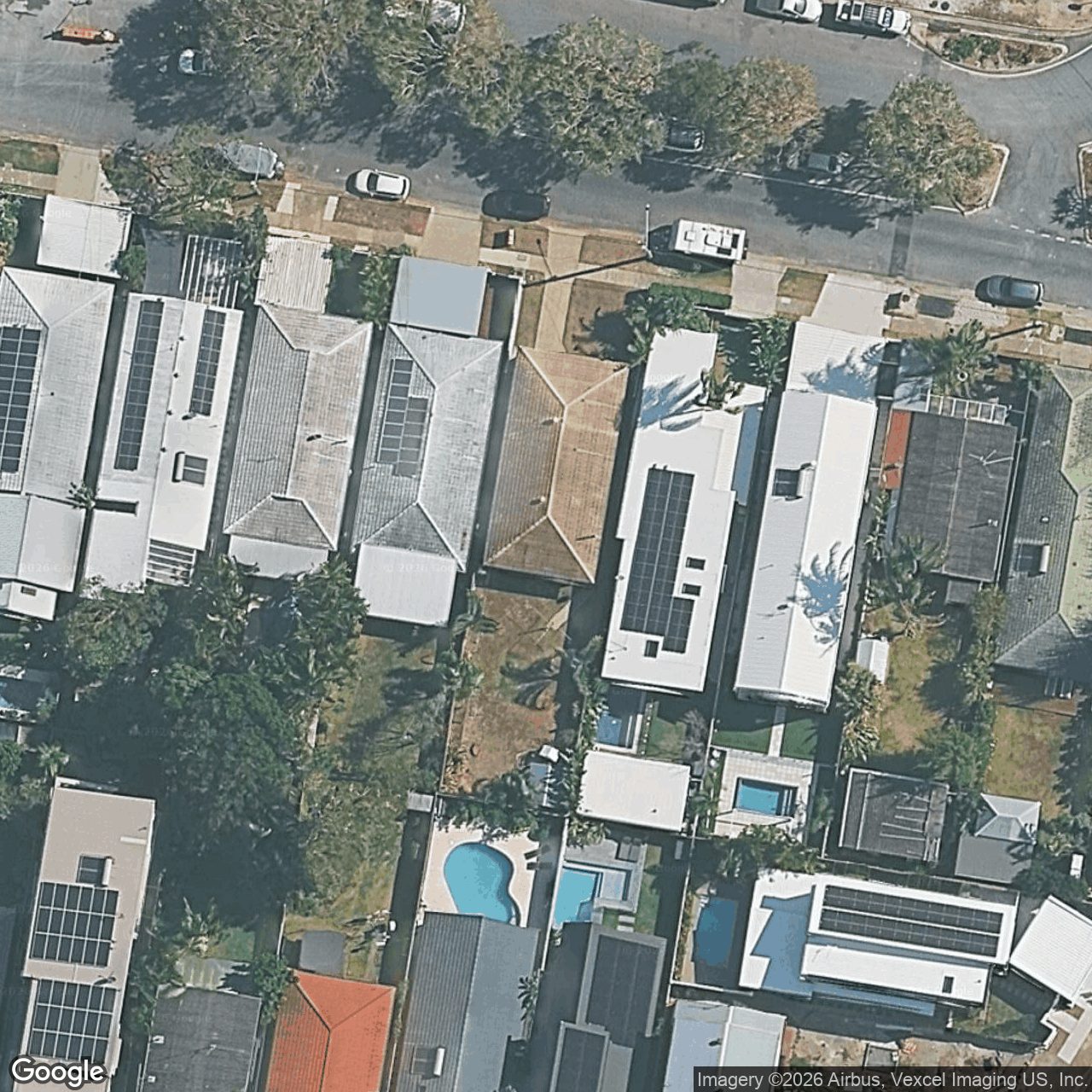 Aerial view of 12 Paradise Avenue, Miami QLD 4220