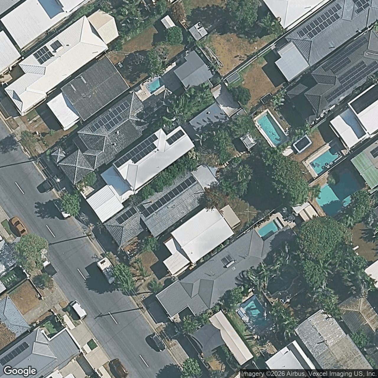Aerial view of 77 Chainey Avenue, Miami QLD 4220