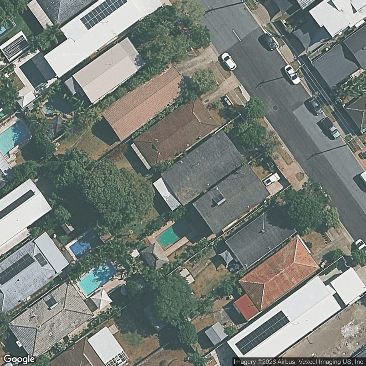 Aerial view of 20 Chainey Avenue, Miami QLD 4220