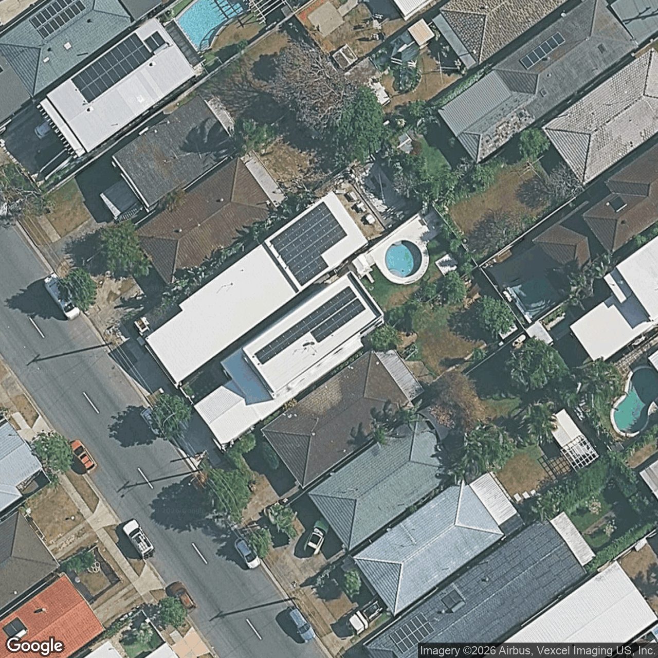 Aerial view of 103 Chainey Avenue, Miami QLD 4220