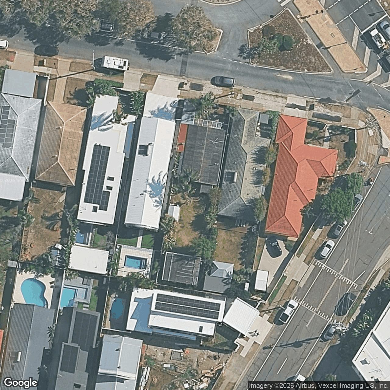 Aerial view of 6 Paradise Avenue, Miami QLD 4220
