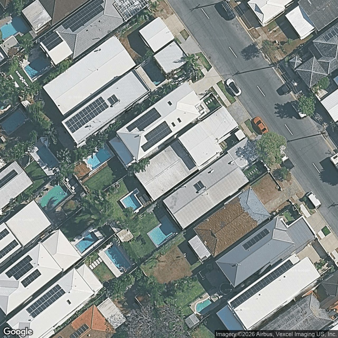 Aerial view of 80 Chainey Avenue, Miami QLD 4220