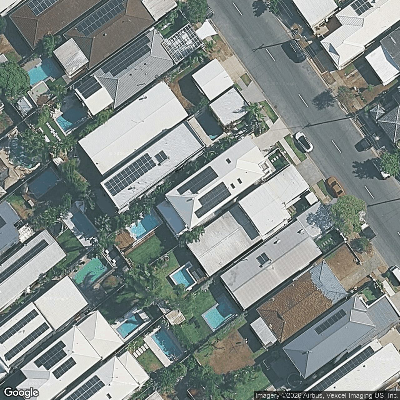 Aerial view of 82 Chainey Avenue, Miami QLD 4220