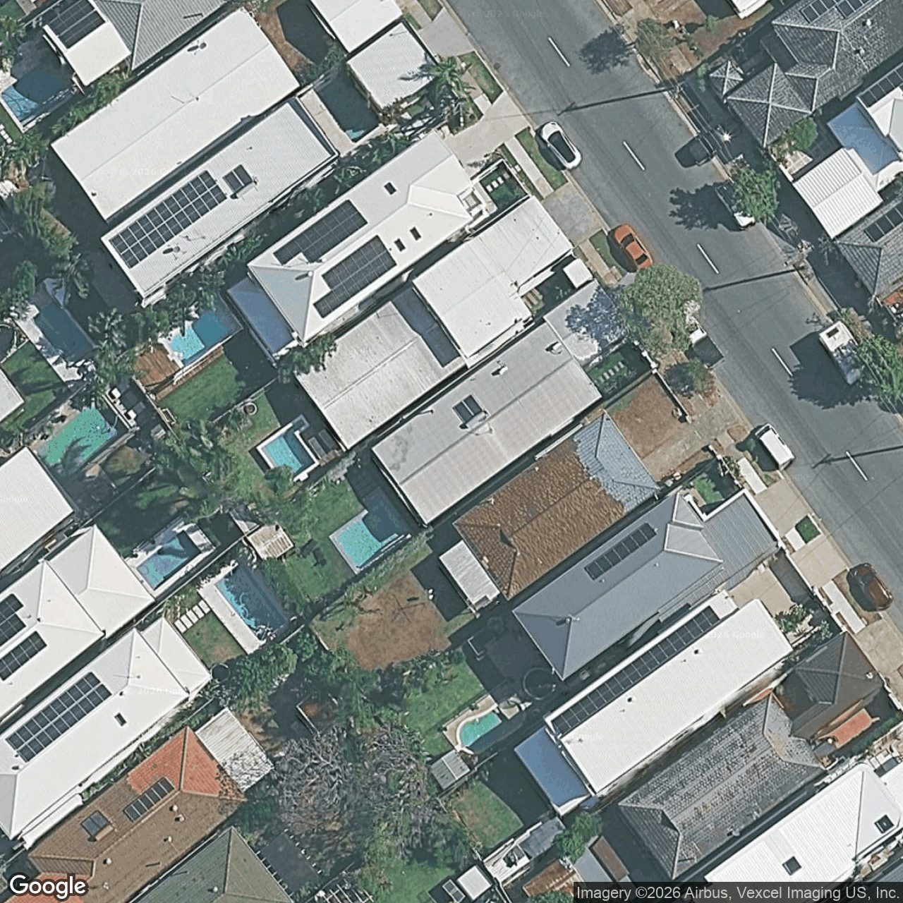 Aerial view of 78 Chainey Avenue, Miami QLD 4220