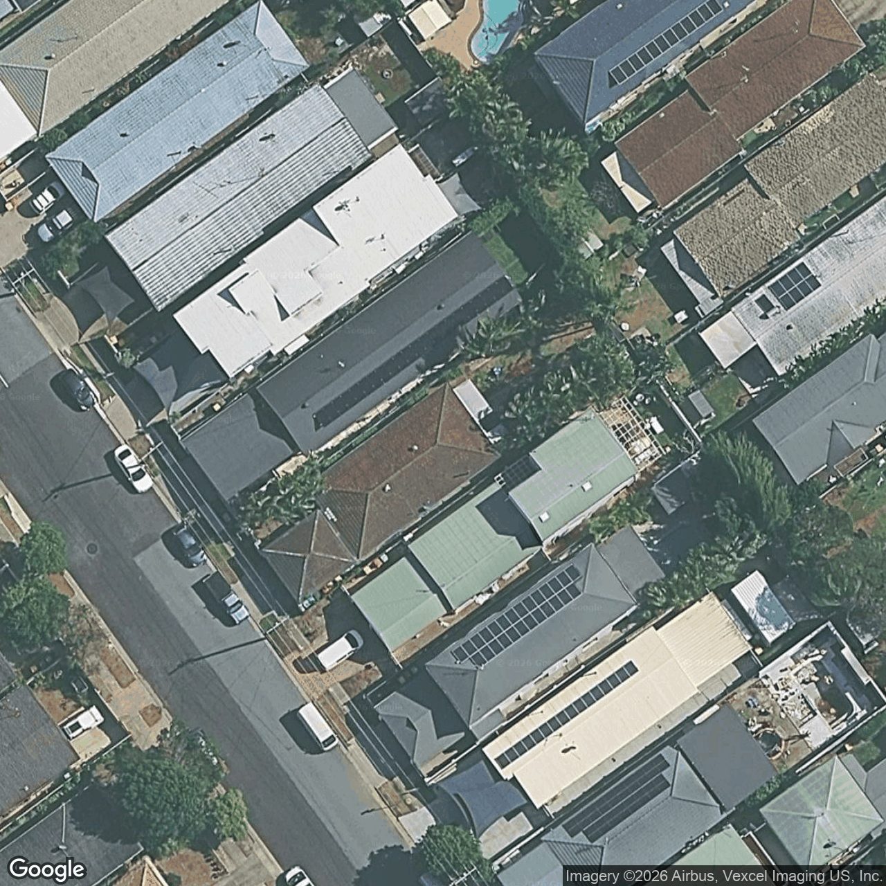 Aerial view of 17 Chainey Avenue, Miami QLD 4220